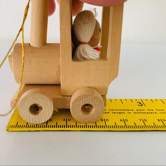 Vintage Wooden Dolly Ornament - Picture 8 of 9